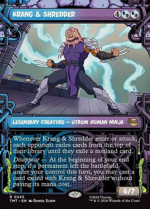 Krang & Shredder (245) - BORDERLESS - Teenage Mutant Ninja Turtles - Game On