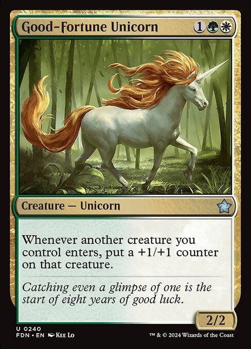 Good-Fortune Unicorn (240) - Foundations - Game On