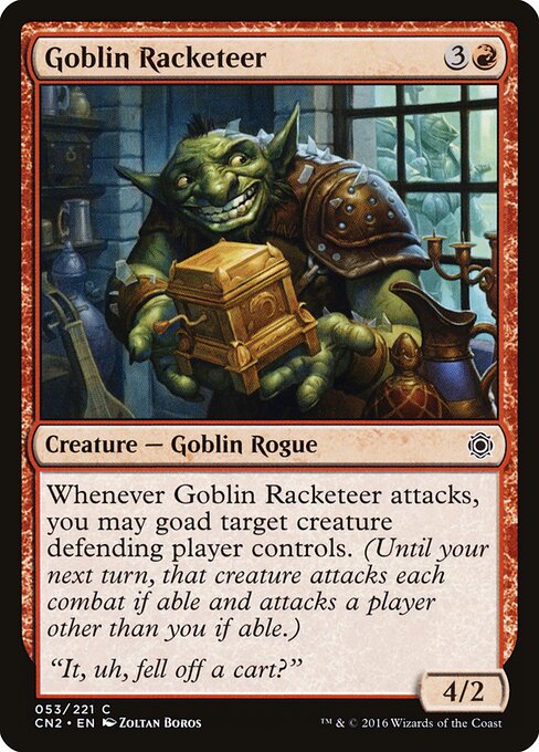 Goblin Racketeer (53) (Foil) - Conspiracy: Take the Crown - Game On