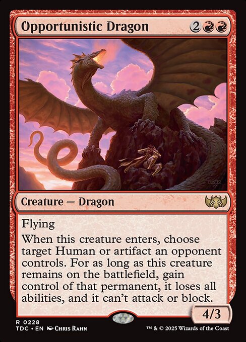 Opportunistic Dragon (228) - Tarkir: Dragonstorm Commander - Game On