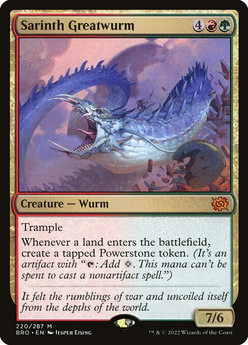 Sarinth Greatwurm (220) (Foil) - The Brothers' War - Game On