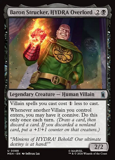 Baron Strucker, HYDRA Overlord (88) (Foil) - Marvel Super Heroes - Game On