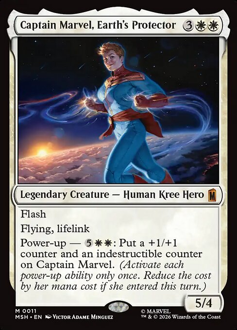 Captain Marvel, Earth's Protector (11) (Foil) - Marvel Super Heroes - Game On
