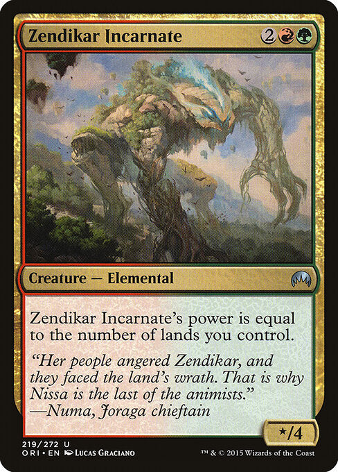 Zendikar Incarnate (219) - Magic Origins - Game On