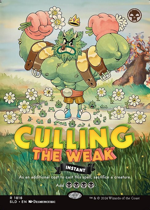 Culling the Weak (1818) - BORDERLESS - FULL ART - Secret Lair Drop - Game On