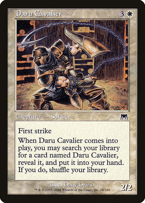 Daru Cavalier (18) (Foil) - Onslaught - Game On