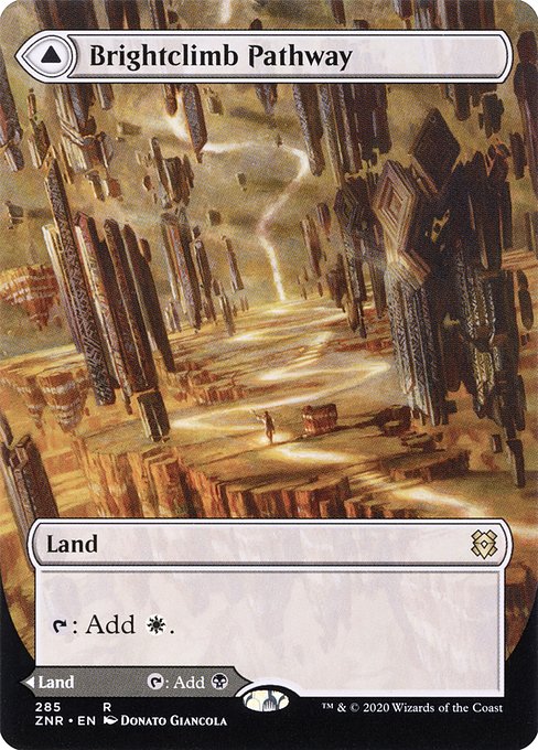 Brightclimb Pathway // Grimclimb Pathway (285) - BORDERLESS - FULL ART - Zendikar Rising - Game On
