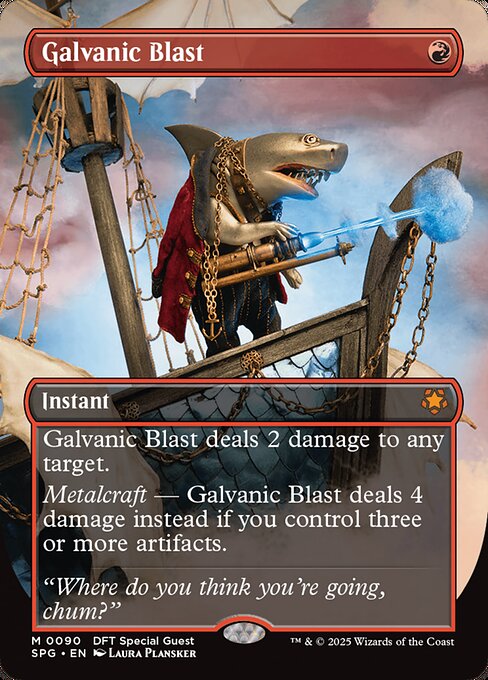Galvanic Blast (90) - BORDERLESS - FULL ART (Foil) - Special Guests - Game On