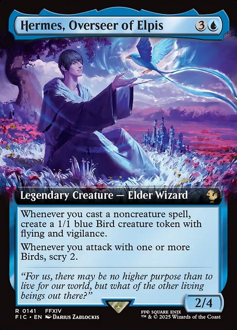 Hermes, Overseer of Elpis (141) - EXTENDED ART - Final Fantasy Commander - Game On