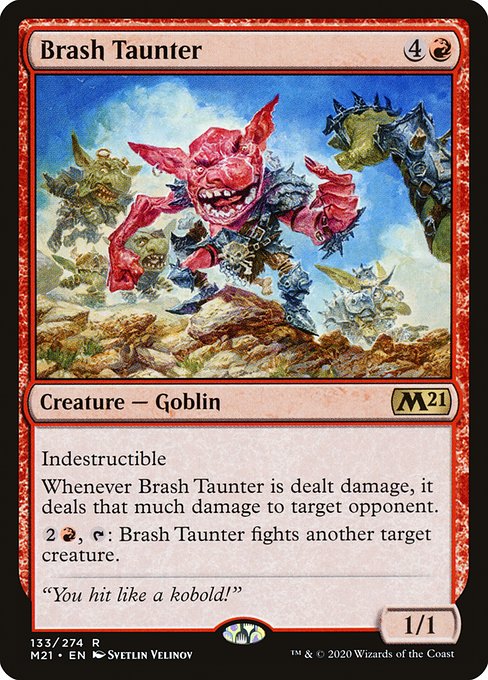 Brash Taunter (133) (Foil) - Core Set 2021 - Game On