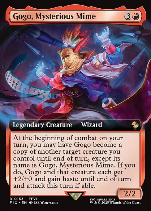 Gogo, Mysterious Mime (153) - EXTENDED ART - Final Fantasy Commander - Game On