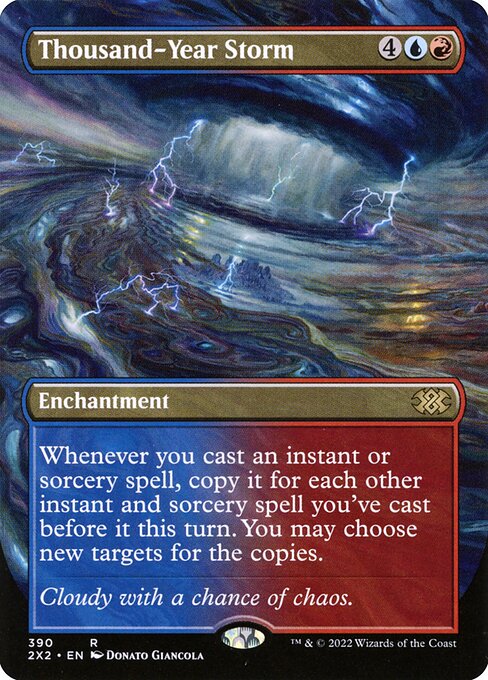 Thousand-Year Storm (390) - BORDERLESS - FULL ART - Double Masters 2022 - Game On