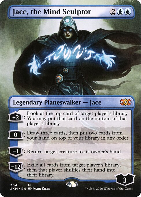 Jace, the Mind Sculptor (334) - BORDERLESS - FULL ART (Foil) - Double Masters - Game On