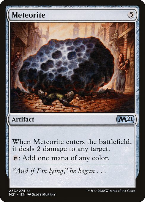 Meteorite (233) (Foil) - Core Set 2021 - Game On