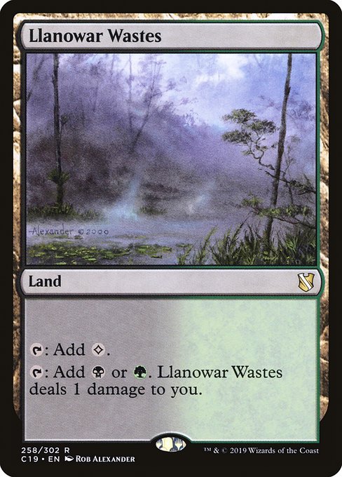 Llanowar Wastes (258) - Commander 2019 - Game On