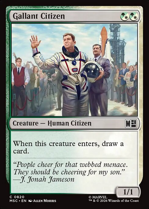 Gallant Citizen (820) (Foil) - Marvel Super Heroes Commander - Game On