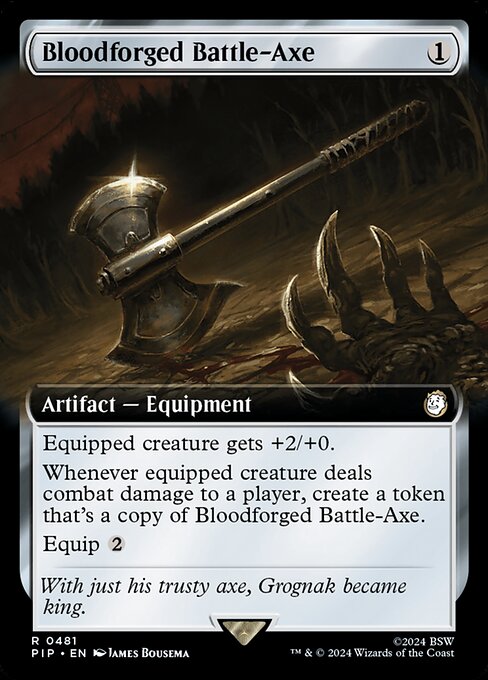Bloodforged Battle-Axe (481) - EXTENDED ART - Fallout - Game On