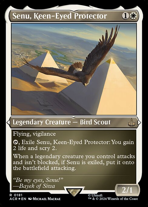Senu, Keen-Eyed Protector (181) (Etched) - Assassin's Creed - Game On