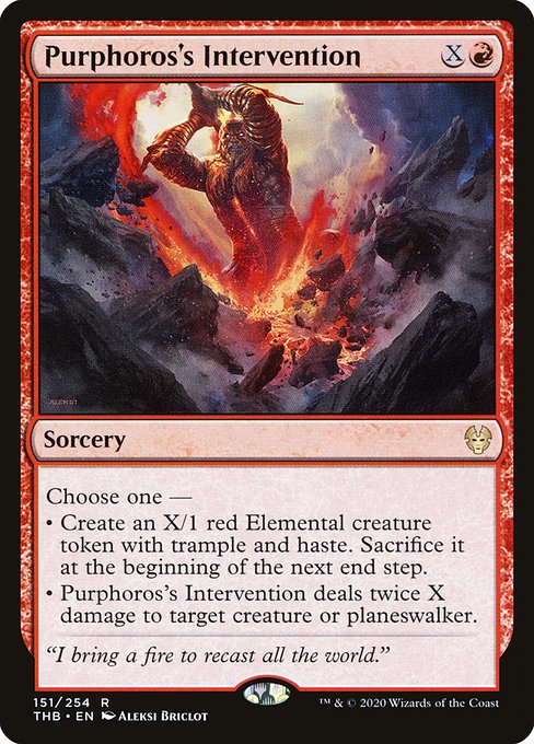 Purphoros's Intervention (151) (Foil) - Theros Beyond Death - Game On