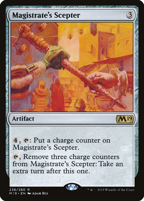 Magistrate's Scepter (238) (Foil) - Core Set 2019 - Game On
