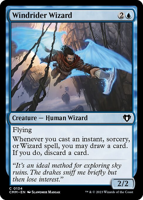 Windrider Wizard (134) - Commander Masters - Game On