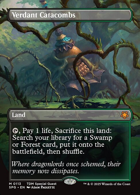 Verdant Catacombs (113) - BORDERLESS - FULL ART - Special Guests - Game On