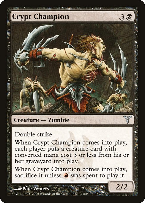 Crypt Champion (40) - Dissension - Game On