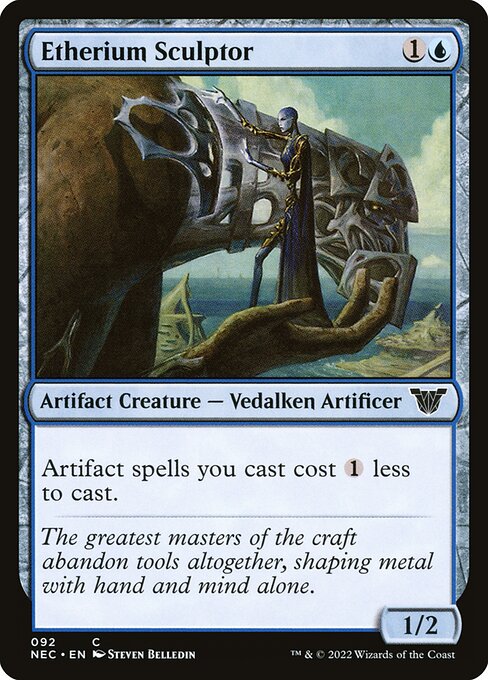Etherium Sculptor (92) - Neon Dynasty Commander - Game On