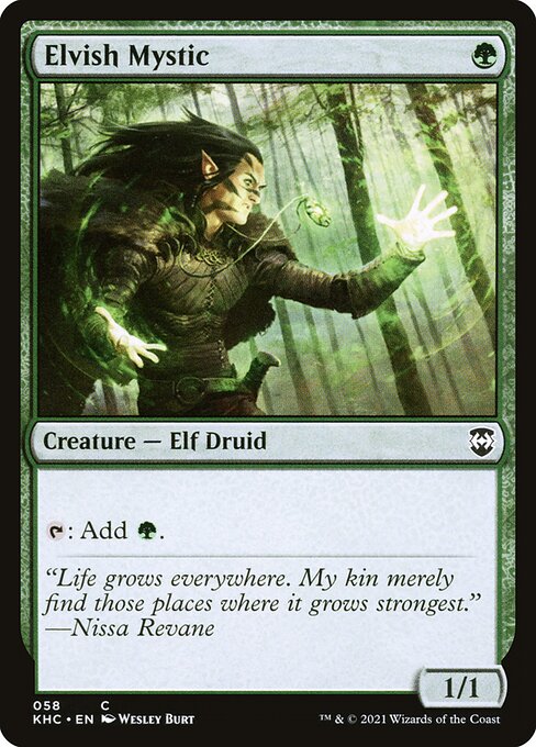 Elvish Mystic (58) - Kaldheim Commander - Game On