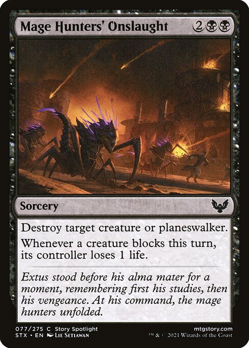 Mage Hunters' Onslaught (77) (Foil) - Strixhaven: School of Mages - Game On