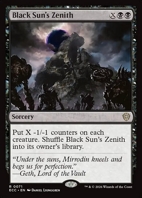 Black Sun's Zenith (71) - Lorwyn Eclipsed Commander - Game On