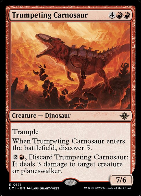 Trumpeting Carnosaur (171) (Foil) - The Lost Caverns of Ixalan - Game On