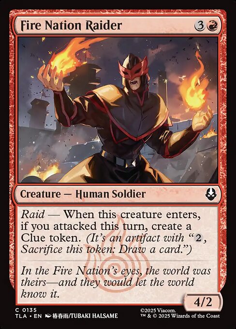 Fire Nation Raider (135) (Foil) - Avatar: The Last Airbender - Game On