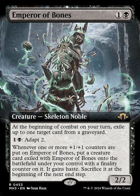 Emperor of Bones (453) - EXTENDED ART - Modern Horizons 3 - Game On