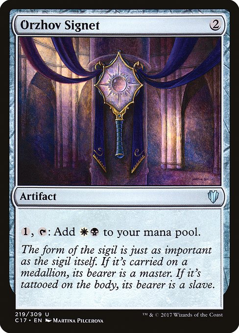 Orzhov Signet (219) - Commander 2017 - Game On