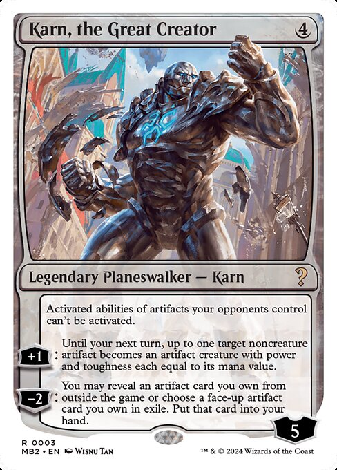 Karn, the Great Creator (3) - Mystery Booster 2 - Game On