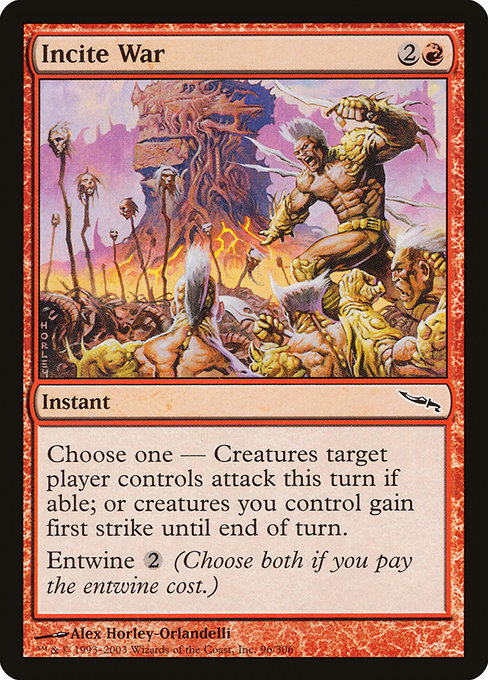 Incite War (96) (Foil) - Mirrodin - Game On