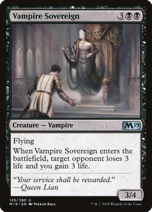 Vampire Sovereign (125) - Core Set 2019 - Game On