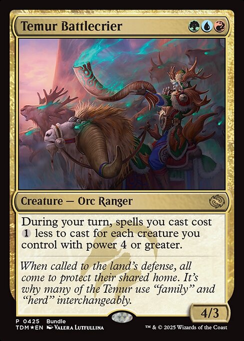 Temur Battlecrier (425) (Foil) - Tarkir: Dragonstorm - Game On