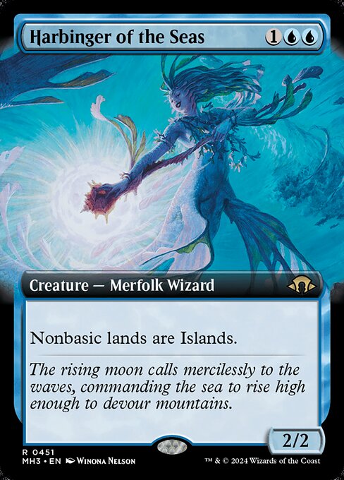 Harbinger of the Seas (451) - EXTENDED ART (Foil) - Modern Horizons 3 - Game On