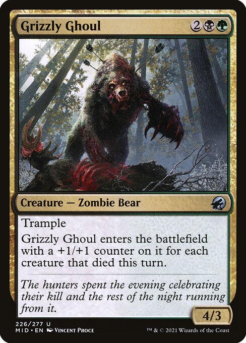 Grizzly Ghoul (226) (Foil) - Innistrad: Midnight Hunt - Game On
