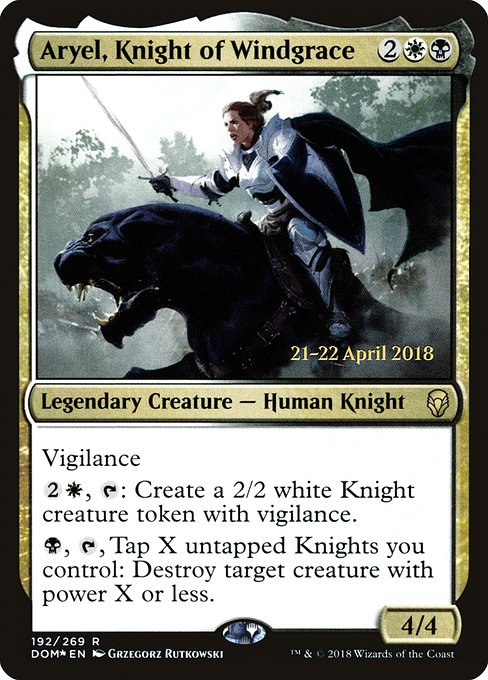 Aryel, Knight of Windgrace (192s) (Foil) - Dominaria Promos - Game On