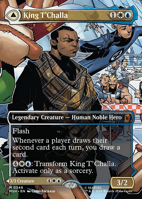 King T'Challa // Black Panther, Hope Enduring (346) - BORDERLESS - Marvel Super Heroes - Game On