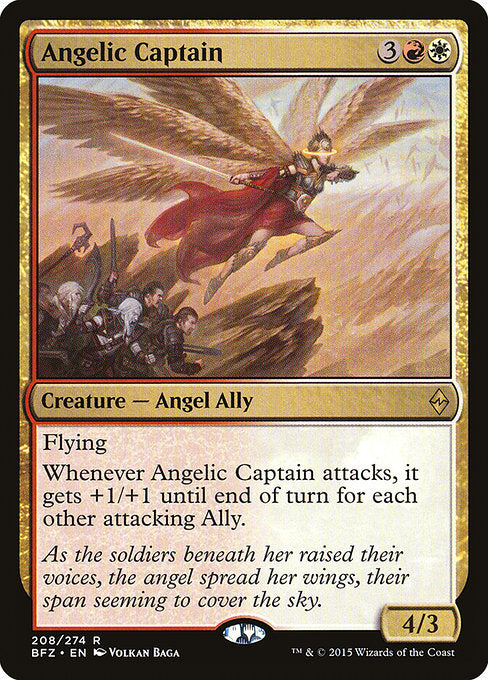Angelic Captain (208) (Foil) - Battle for Zendikar - Game On