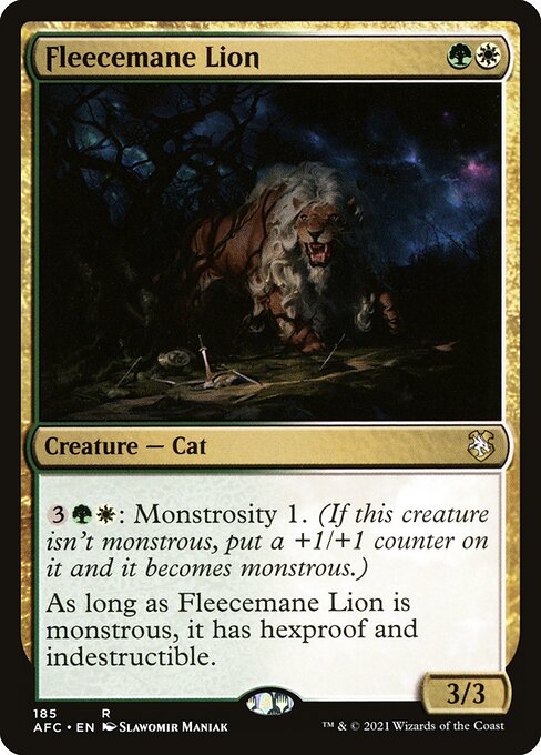 Fleecemane Lion (185) - Forgotten Realms Commander - Game On