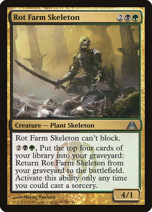 Rot Farm Skeleton (98) (Foil) - Dragon's Maze - Game On