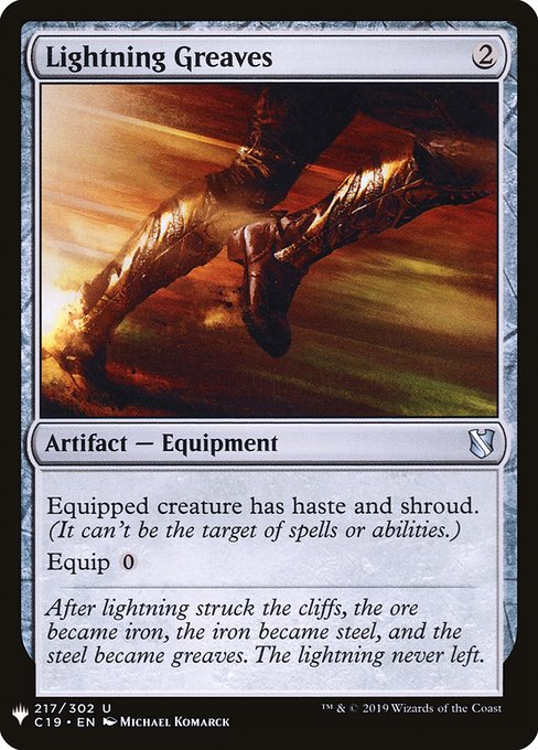 Lightning Greaves (C19-217) - The List - Game On