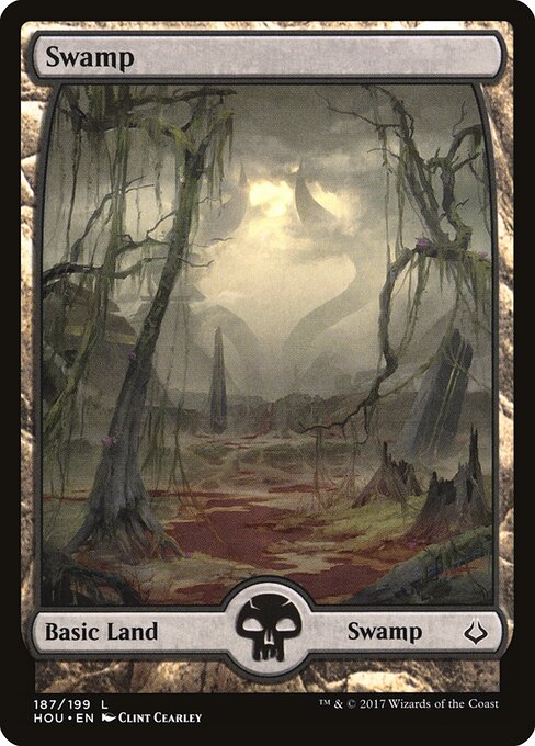 Swamp (187) - FULL ART (Foil) - Hour of Devastation - Game On