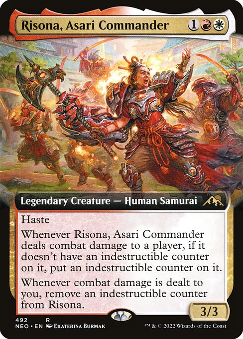 Risona, Asari Commander (492) - EXTENDED ART - Kamigawa: Neon Dynasty - Game On