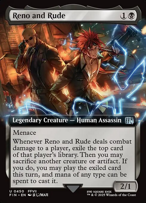 Reno and Rude (450) - EXTENDED ART - Final Fantasy - Game On